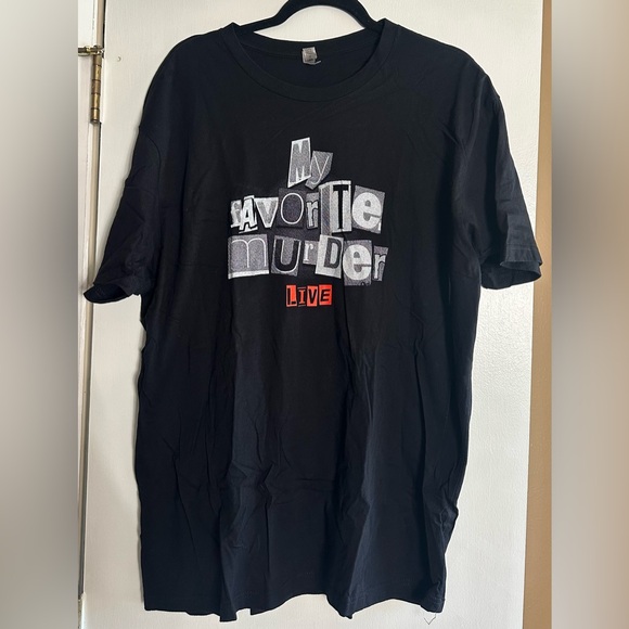 My Favorite Murder Live Tour Tee 2017 | Black Graphic Shirt - Picture 1 of 4